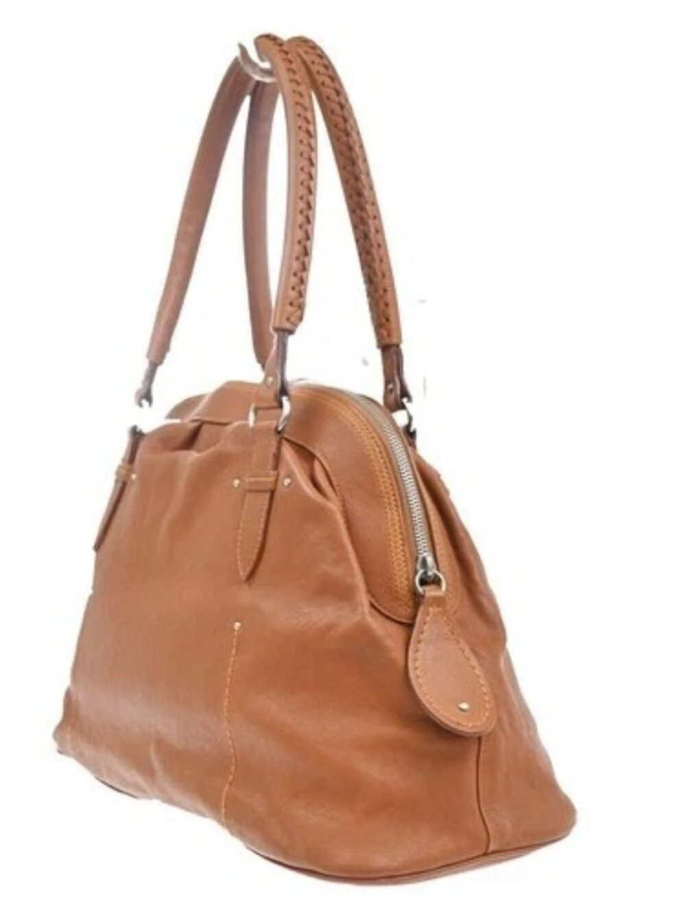 CHRISTIAN DIOR Logo Shoulder Tote Hand Bag Leather Brown SHW Italy 12KC713 - Picture 3 of 16